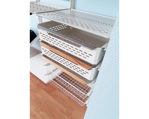 Корзина перфорированная выдвижная 600х360x145